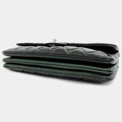 Chanel Green Tone Pendant Chain shoulder bag