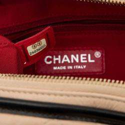 Chanel Quilted Large Gabrielle Hobo Bag - '10s Beige Leather