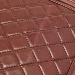 Chanel Burgundy Quilted Leather Large Boy Bag