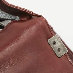 Chanel Burgundy Quilted Leather Large Boy Bag