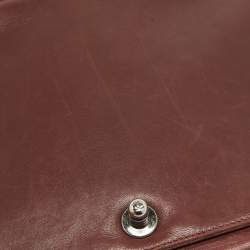 Chanel Burgundy Quilted Leather Large Boy Bag
