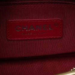 Pre Owned Chanel Gold Quilted Aged Leather Small Gabrielle Hobo