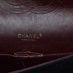 Chanel Black Quilted Caviar Leather Maxi Classic Double Flap Bag