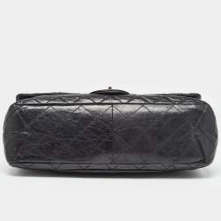 Chanel Black Quilted Aged Leather 227 Reissue 2.55 Flap Bag