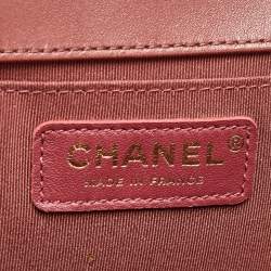 Chanel Red Quilted Leather Medium Boy Flap Bag