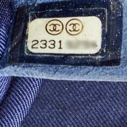 Chanel Blue Quilted Leather Medium Boy Flap Bag