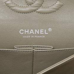 Chanel Avocado Green Quilted Leather Medium Classic Double Flap Bag