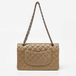 Chanel Avocado Green Quilted Leather Medium Classic Double Flap Bag