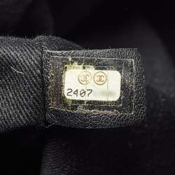 Chanel Dark Grey Denim Sequins Deauville Backpack