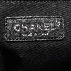 Chanel Dark Grey Denim Sequins Deauville Backpack