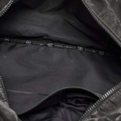 Pre Owned Chanel Black Cube Quilted Nylon Sports Ligne Messenger Bag