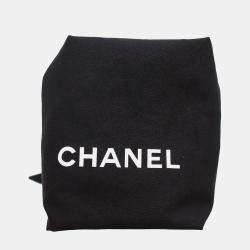 Pre Owned Chanel Black Leather Round Top Handle Vanity Bag