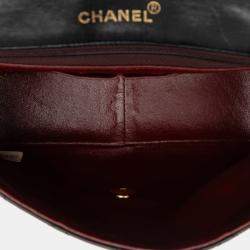 Pre Owned Chanel Square Classic Quilted Lambskin Flap Bag