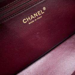 Chanel Red Lambskin Leather Bowling Bag