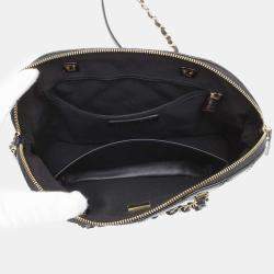 Chanel Black Patent Leather Top Handle Bag