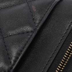 مملوكة مسبقًا Chanel Black Quilted Leather Pearl WOC Bag