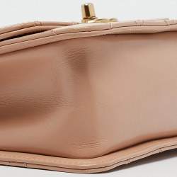 Pre Owned Chanel Beige Quilted Leather Perfect Fit Flap Bag