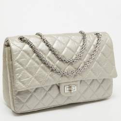 Pre Owned Chanel Beige Quilted Leather 226 Classic Reissue 2.55 Flap Bag
