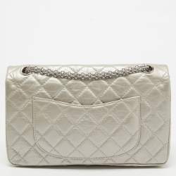 Pre Owned Chanel Beige Quilted Leather 226 Classic Reissue 2.55 Flap Bag