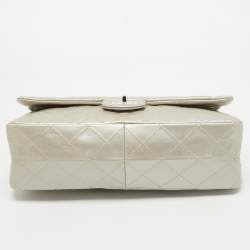 Pre Owned Chanel Beige Quilted Leather 226 Classic Reissue 2.55 Flap Bag