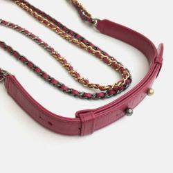 Chanel Pink Leather Small Gabrielle Shoulder Bags