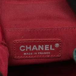 Pre Owned Chanel Green Quilted Leather Small Gabrielle Bucket Bag