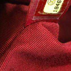 Chanel Red Lambskin Leather Medium Boy Bag