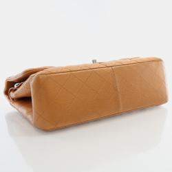 Chanel Brpnze Patent Leather Jumbo Classic Double Flap Shoulder Bag
