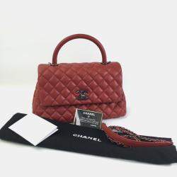 Chanel  Leather XS Coco Handle Top Handle Bags