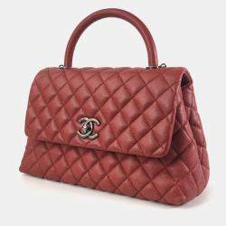 Chanel  Leather XS Coco Handle Top Handle Bags