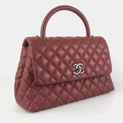 Chanel  Leather XS Coco Handle Top Handle Bags