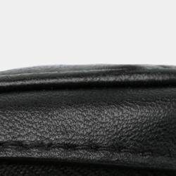 Pre Owned Chanel Black CC Quilted Lambskin Zip Phone Case