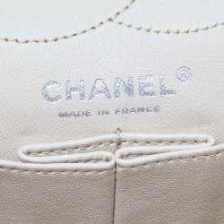 Pre Owned Chanel Cream Quilted Aged Leather Classic 226 Reissue 2.55 Flap Bag