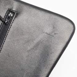 Pre Owned Chanel Black Quilted Leather Jumbo Classic Double Flap Bag
