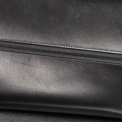 Pre Owned Chanel Black Quilted Leather Jumbo Classic Double Flap Bag