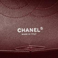 Pre Owned Chanel Black Quilted Leather Jumbo Classic Double Flap Bag