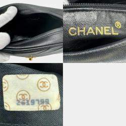 Chanel Black 1992 V Stitch Bijou  Shoulder Bag 