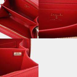 Chanel Red Leather Small Filigree Shoulder Bags