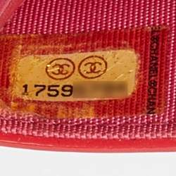 Chanel Red Patent Leather CC Compact Wallet