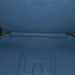 Chanel Navy Blue Large Caviar CC Filigree Vanity Case