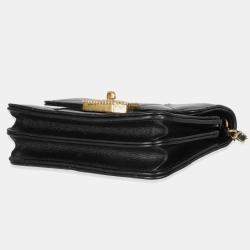 Pre Owned Chanel Black Quilted Calfskin Leather Strass Mini CC Flap Bag