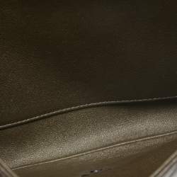 Pre Owned Chanel Choco Brown Quilted Leather Classic Flap Chain Clutch