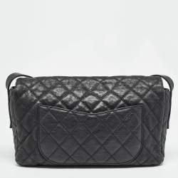 Chanel Black Quilted Leather Easy Reissue Messenger Bag