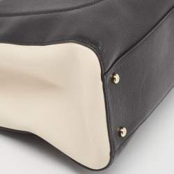 Pre Owned Chanel Black/Cream Leather Small Neo Executive Shopper Tote