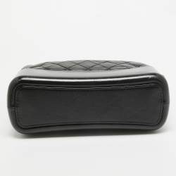 Chanel Black Quilted Aged Leather Medium Gabrielle Hobo