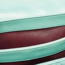 Chanel Aqua Green Quilted Leather Small Trendy CC Flap Bag