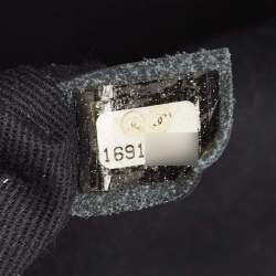 Pre Owned Chanel Black Caviar Leather CC Frame Clutch