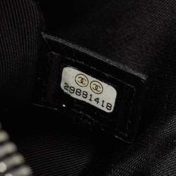 Pre Owned Chanel  Black Leather Chain Signature Bowler Bag