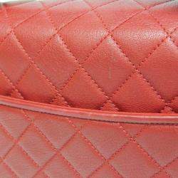 Chanel Red Quilted Goatskin Medium CC University Flap Bag 