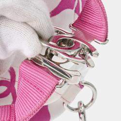 Chanel Pink/White Canvas Coco Beach Backpack
